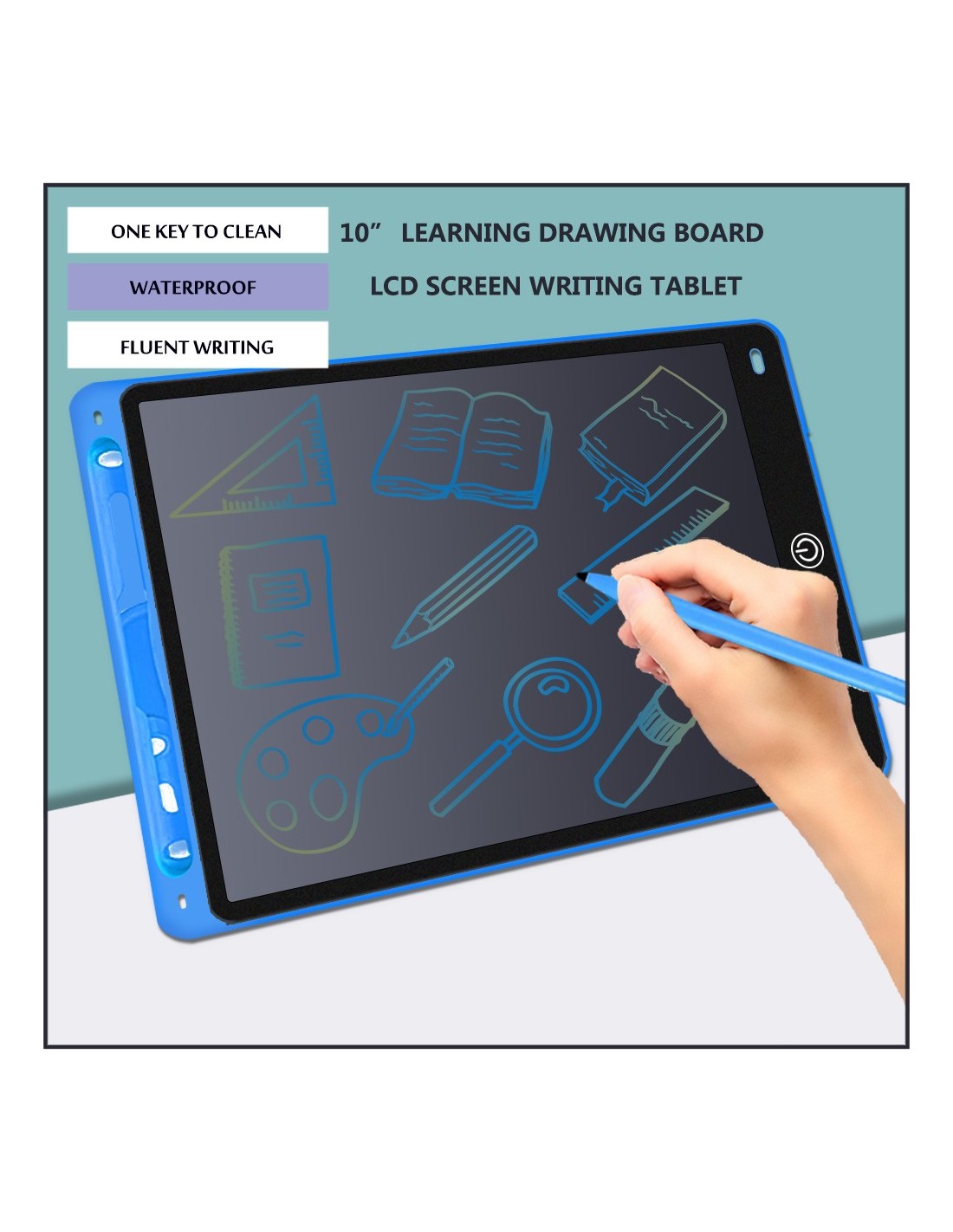 Tavoletta Elettronica 10 Pollici: Giocattolo Tablet Educativo di Scrittura  e Disegno Digitale per Bambini
